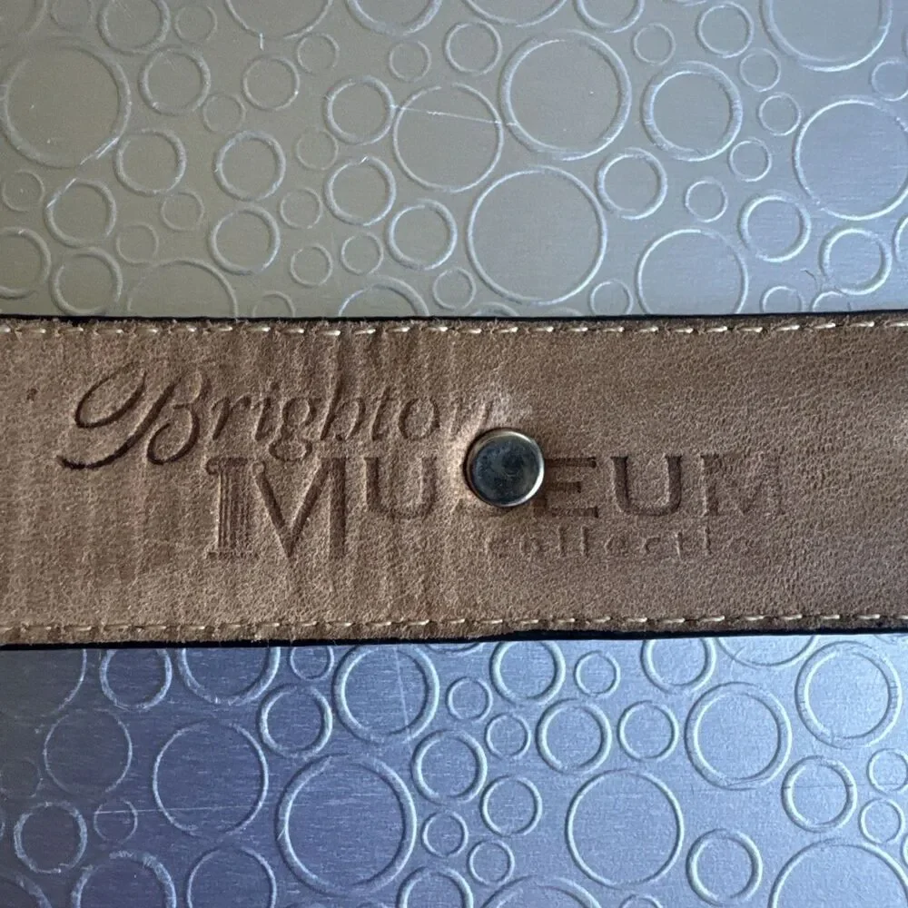 Vintage 1996 Brighton Museum Collection Belt 21003 Espresso Dark Brown Black S